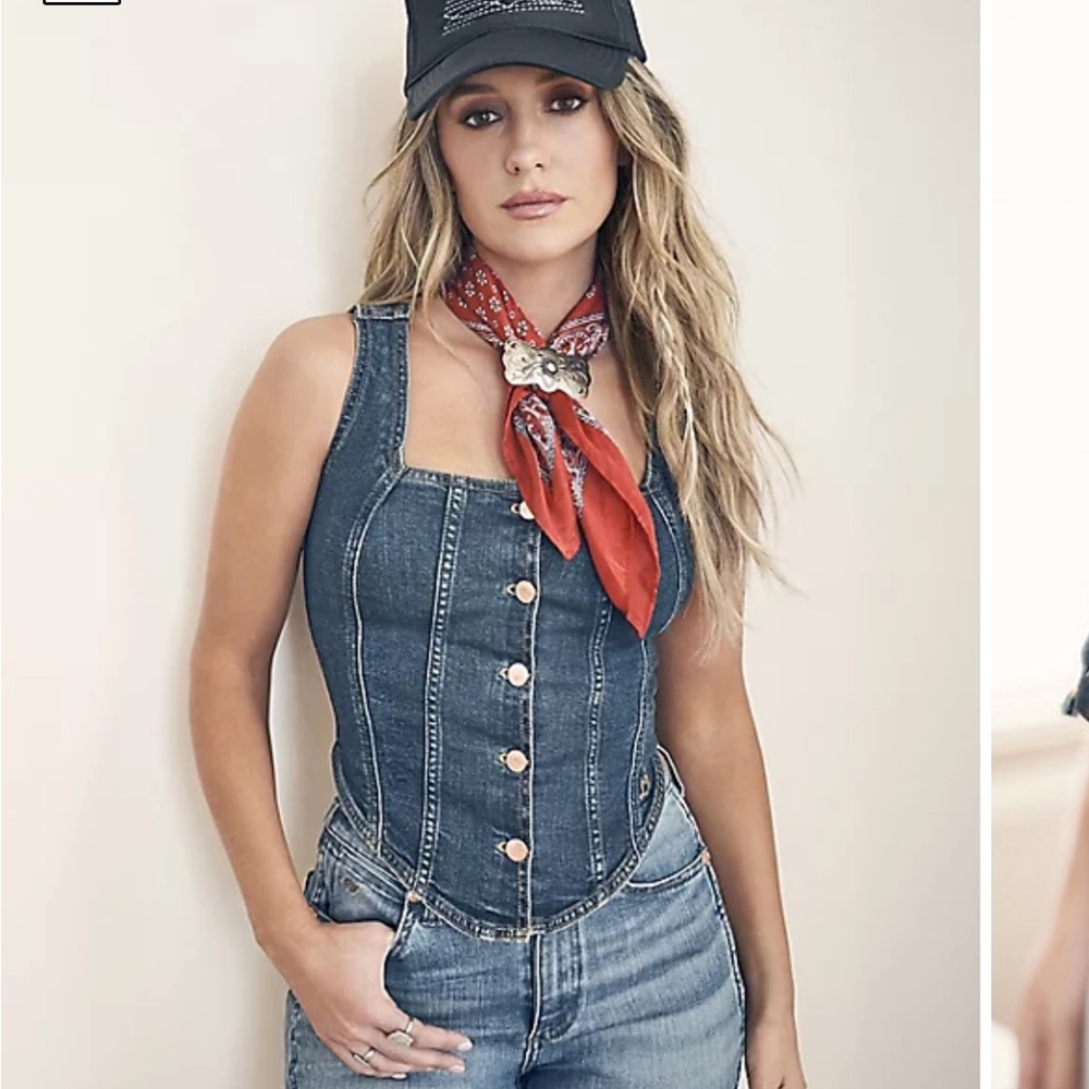 Wrangler x Lainey Wilson Denim Bustier
